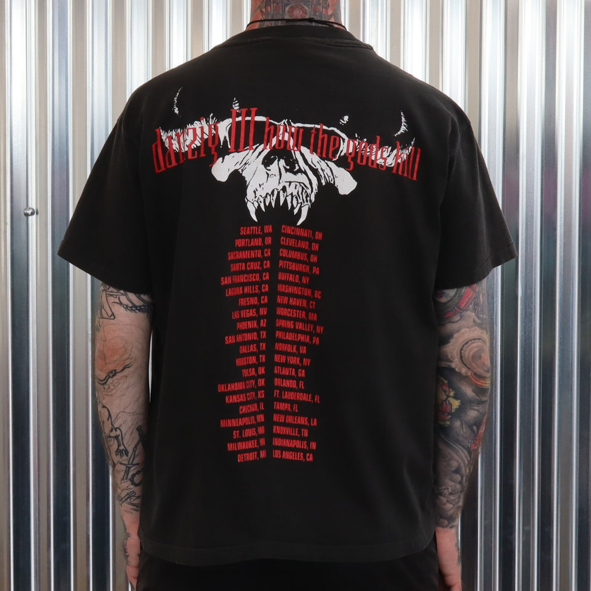 Vintage 90's Danzig How the Gods Kill Tour T-Shirt