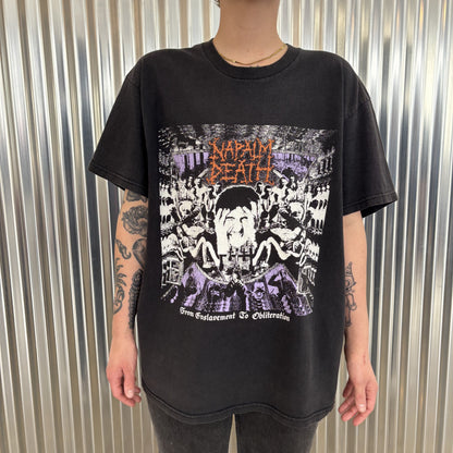 Vintage 1990's Napalm Death From Enslavement T-Shirt
